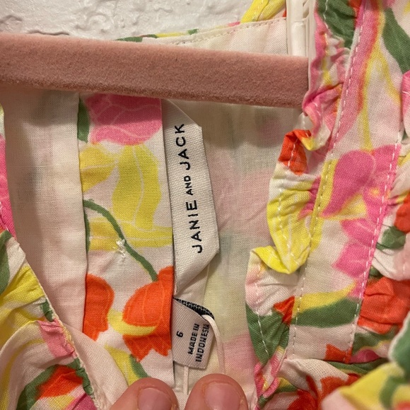 NWT Janie and Jack floral ruffled tulip dress size 6 - Picture 2 of 3